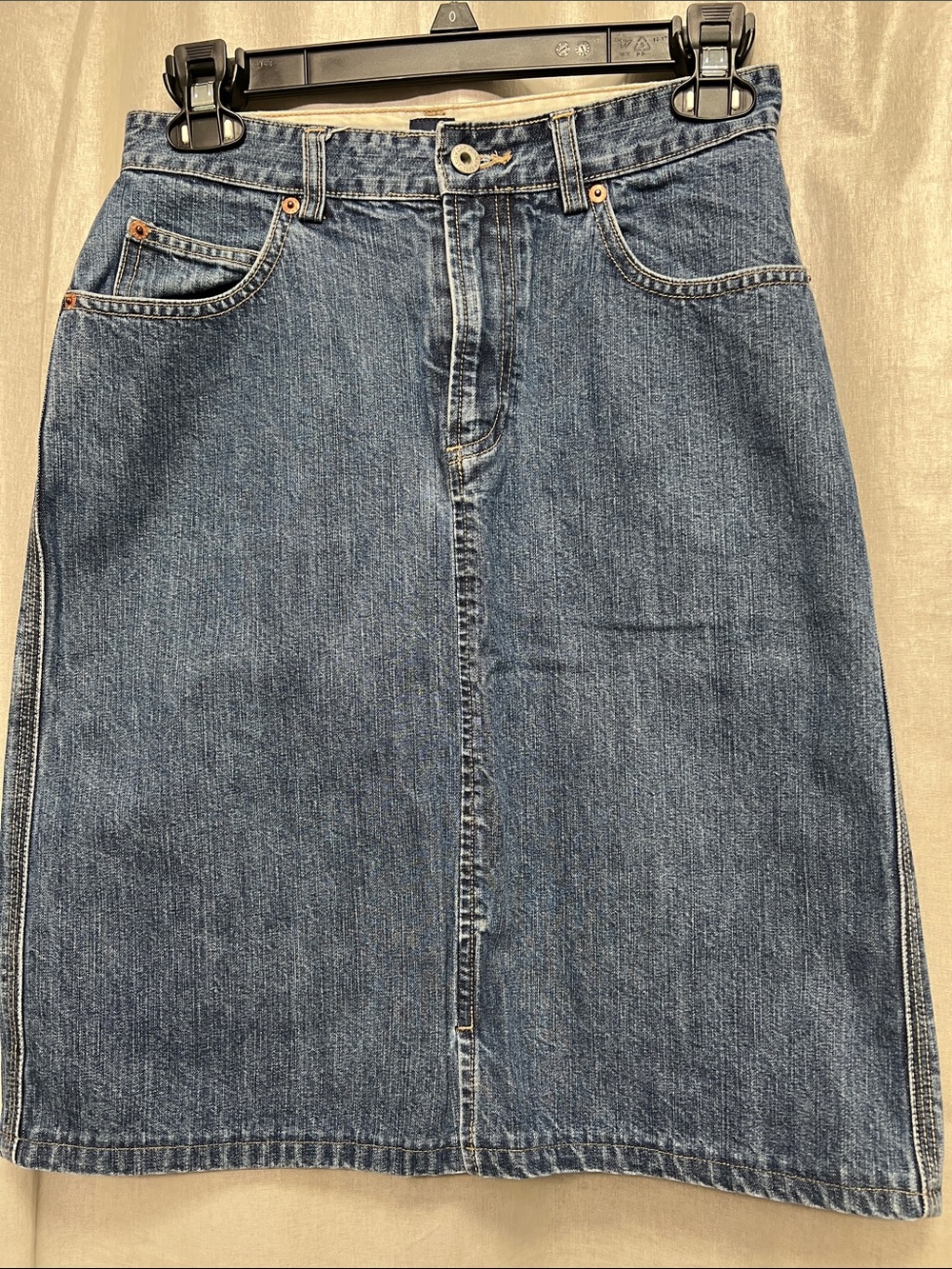 GAP Dark Blue Denim Midi Skirt